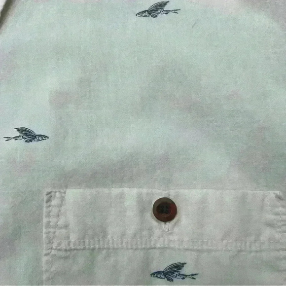 Quicksilver Waterman Collection Short Sleeve Button Down Shirt Size XXL - Picture 4 of 4